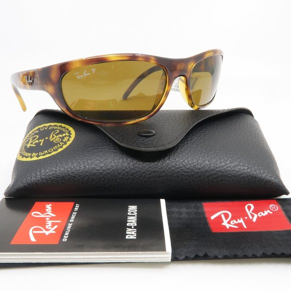 Ray-Ban Other - Ray-Ban RB 4033 642/47 60mm Brown Tortoise/Brown Polarized Wrap New Sunglasses
